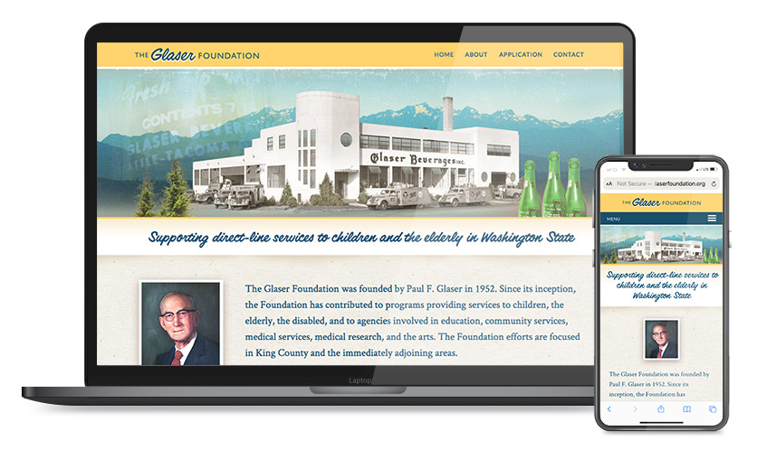 Glaser Foundation responsive website